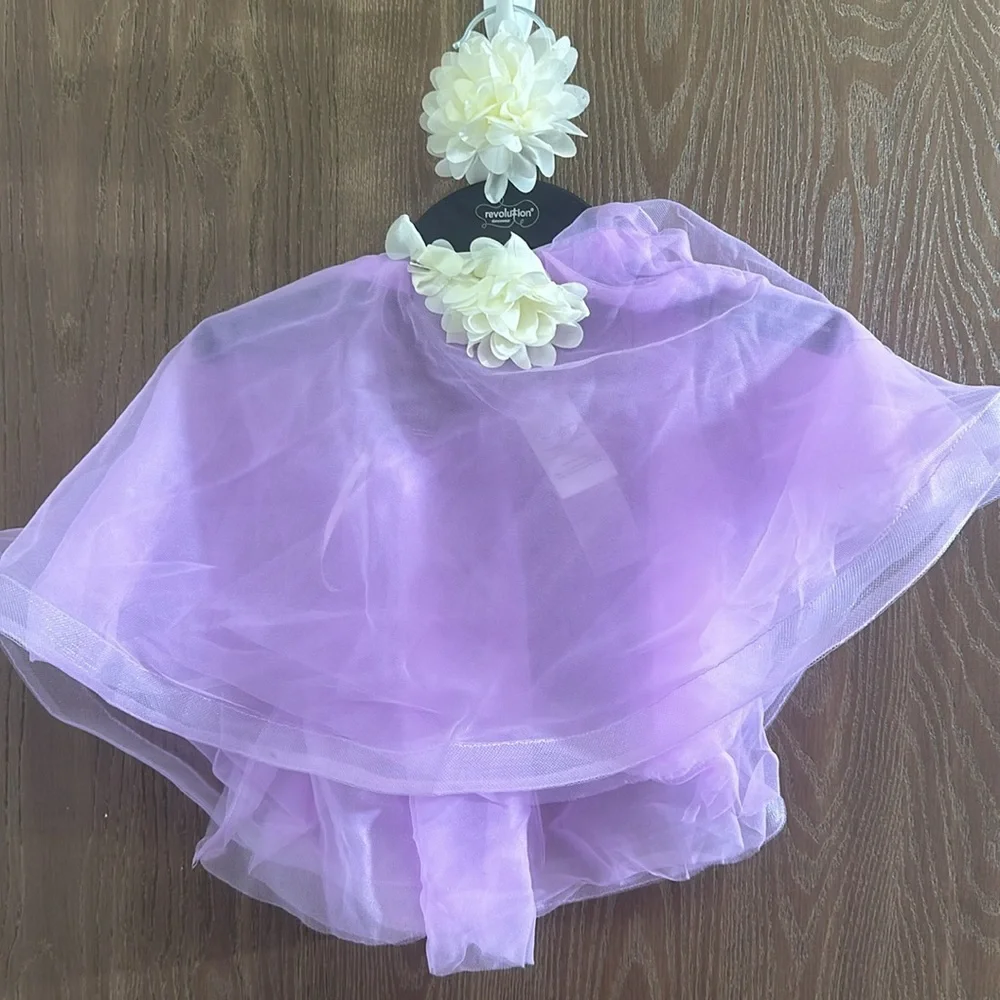 Kids  Costume Set, dance outfit, or gymnastics- Black, White, and‎ Pink